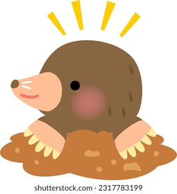 Premium Vector  Angry mole logo