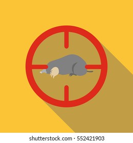 Mole icon. Flat illustration of mole vector icon for web