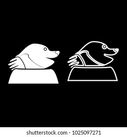 Mole icon for garden craft