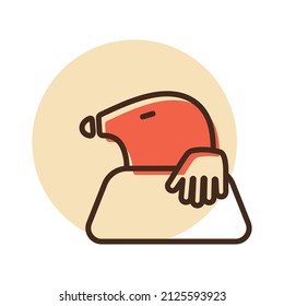 Mole icon for garden craft. Agriculture sign. Graph symbol for your web site design, logo, app, UI. Vector illustration, EPS10.