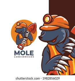 Mole Land Service Logo Design