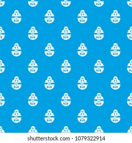 Mole pattern vector seamless blue repeat for any use