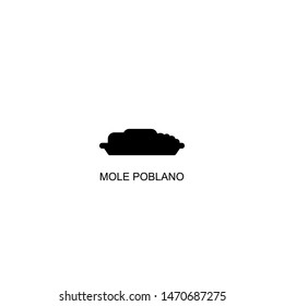 mole poblano icon vector black design