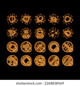 Mole Skin Problem And Disease neon light sign vector. Asymmetrical And Uneven Borders Melanoma, Laser And Surgical Mole Removal, Massage Scar And Corticosteroid Injection Illustrations