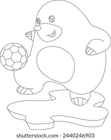 Mole Soccer player Soccer Sports Animal Vector Graphic Art Illustration