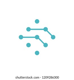 molecole logo design template icon eps 10