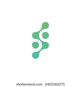 molecul logo design icon vector