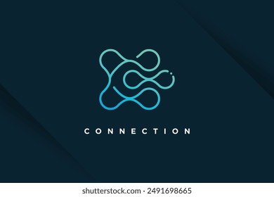 Molecul tech design element vector idea with modern concept