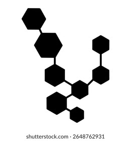 Vetor de ícone de estrutura de moléculas. Sinal de ilustração da estrutura do átomo. símbolo da molécula. ícone da web do átomo. Design do logotipo da física.