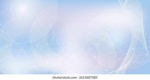 Molecular abstract structure background. Scientific vector illustration with molecule DNA. Medical, science and technology concept for banner template or header. vector illustration