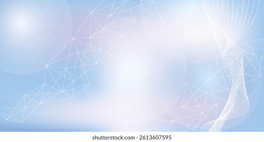 Molecular abstract structure background. Scientific vector illustration with molecule DNA. Medical, science and technology concept for banner template or header. vector illustration