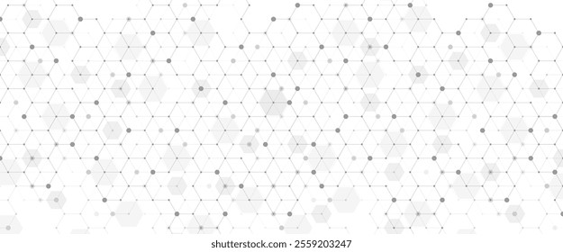 Molecular abstract structure and genetic engineering DNA. Healthcare and medicine background concept. Scientific research background. Wave flow. Innovation pattern. Vector illustration
