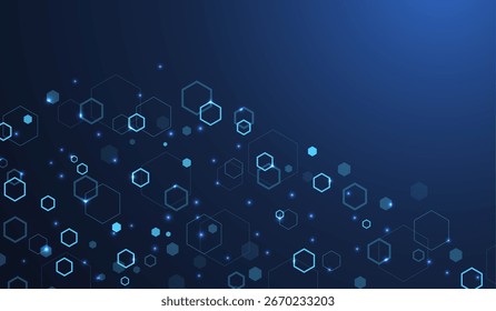 Molecular abstract structure and genetic engineering DNA. Healthcare and medicine background concept. Scientific research background. Wave flow. Innovation pattern. Vector illustration