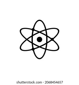 Molecular Atom Neutron Icon In Isolated On Background. Symbol For Your Web Site Design Logo, App, Molecular Atom Neutron Icon Vector Illustration.