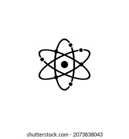 Molecular Atom Neutron Icon In Isolated On Background. Symbol For Your Web Site Design Logo, App, Molecular Atom Neutron Icon Vector Illustration.