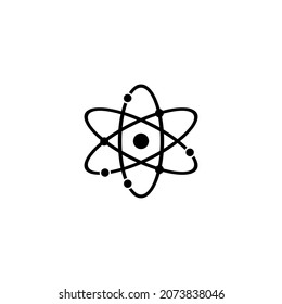 Molecular Atom Neutron Icon In Isolated On Background. Symbol For Your Web Site Design Logo, App, Molecular Atom Neutron Icon Vector Illustration.