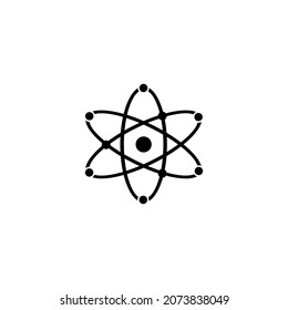 Molecular Atom Neutron Icon In Isolated On Background. Symbol For Your Web Site Design Logo, App, Molecular Atom Neutron Icon Vector Illustration.