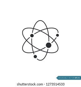 Molecular Atom Neutron Laboratory Icon Vector Illustration Design