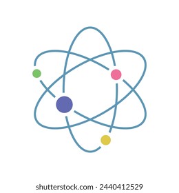 Icono de laboratorio de neutrones de átomo molecular