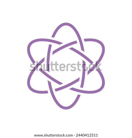 Molecular Atom Neutron Laboratory Icon Vector