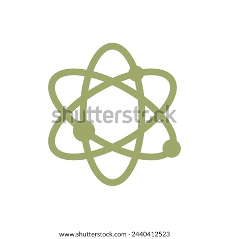 Molecular Atom Neutron Laboratory Icon Vector