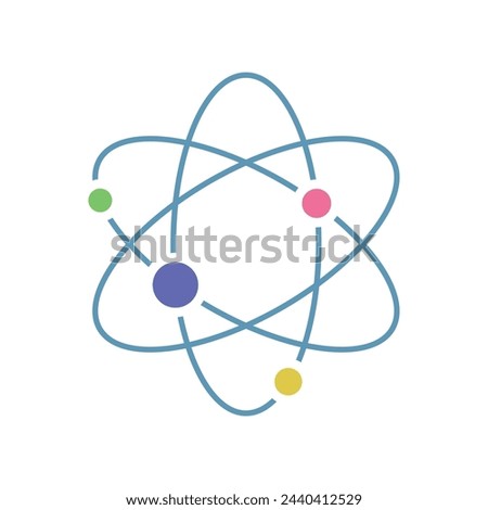 Molecular Atom Neutron Laboratory Icon Vector