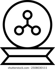 molecular biology icon. Thin linear style design isolated on white background