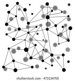 molecular black-and-white background