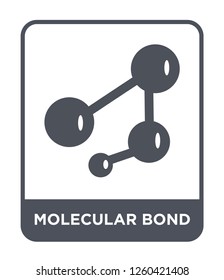 molecular bond icon vector on white background, molecular bond trendy filled icons from Education collection, molecular bond simple element illustration
