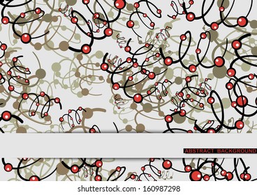 Molecular and Communication Background. Vector illustration.