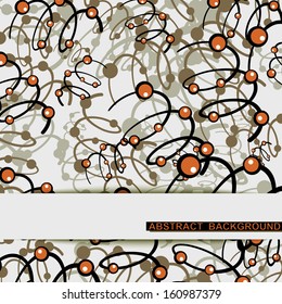 Molecular and Communication Background. Vector illustration.