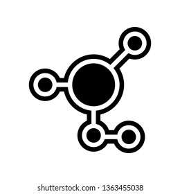 molecular compound icon. Element of Science for mobile concept and web apps icon. Glyph, flat icon for website design and development, app development