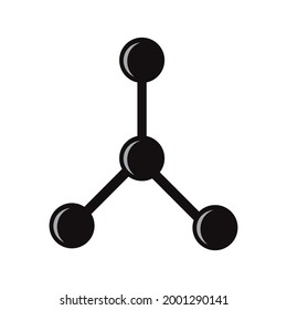 molecular compound icon vector design