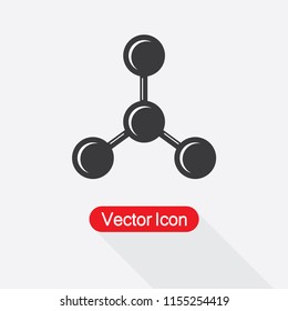 Molecular Compound Icon Vector Illustration Eps10