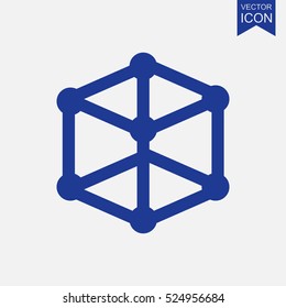 Molecular compound vector icon