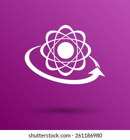Molecular compound vector icon chemistry, molecular, medical 