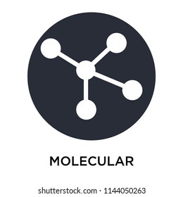 Molecular configuration icon vector isolated on white background for your web and mobile app design, Molecular configuration logo concept
