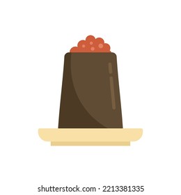 Symbol für das Abendessen der Molekularen Küche. Flache Illustration des Abendessens der Molekularen Küche, Vektorsymbol einzeln auf weißem Hintergrund