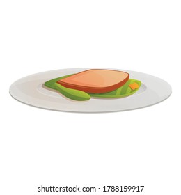Molecular cuisine sandwich icon. Cartoon of molecular cuisine sandwich vector icon for web design isolated on white background