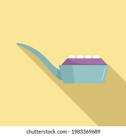 Molecular cuisine spoon icon. Flat illustration of Molecular cuisine spoon vector icon for web design