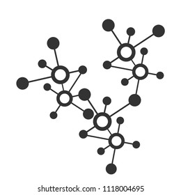 molecular or digital network connection pattern