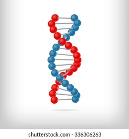 Molecular DNA Model Structure. Molecule Background. Science Molecule. Chemistry Formulas. Vector Illustration.