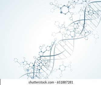 molecular dna structure particles. Scientific Concepts and Vector Connections