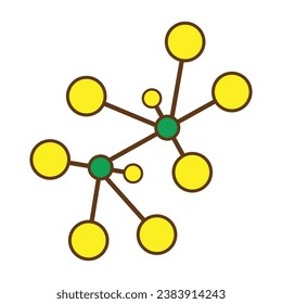 Molecular element icon, vector illustration symbol design
