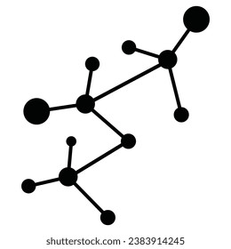 Molecular element icon, vector illustration symbol design