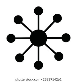 Molecular element icon, vector illustration symbol design