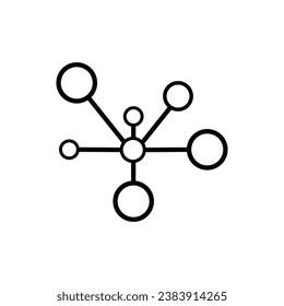 Molecular element icon, vector illustration symbol design