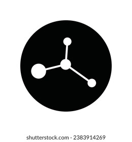 Molecular element icon, vector illustration symbol design