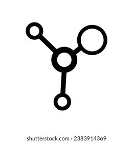 Molecular element icon, vector illustration symbol design