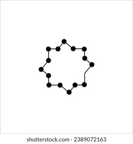 Molecular element icon, vector illustration symbol design